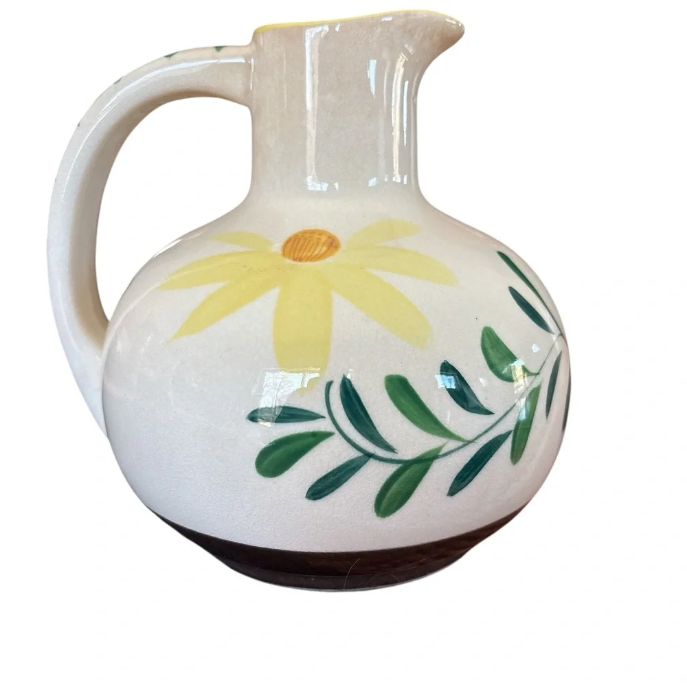 Vintage Nasco Hand Painted Floral Pitcher From Japan - Picture 3 of 7